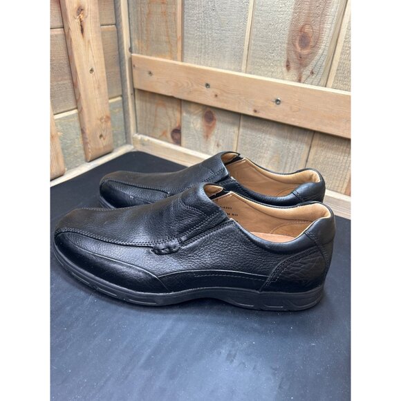 Johnston & Murphy Mens XC4 System Sheepskin Black Leather Slip-On Shoes Size 13M - Picture 8 of 9